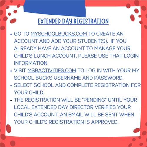 extended day registration
